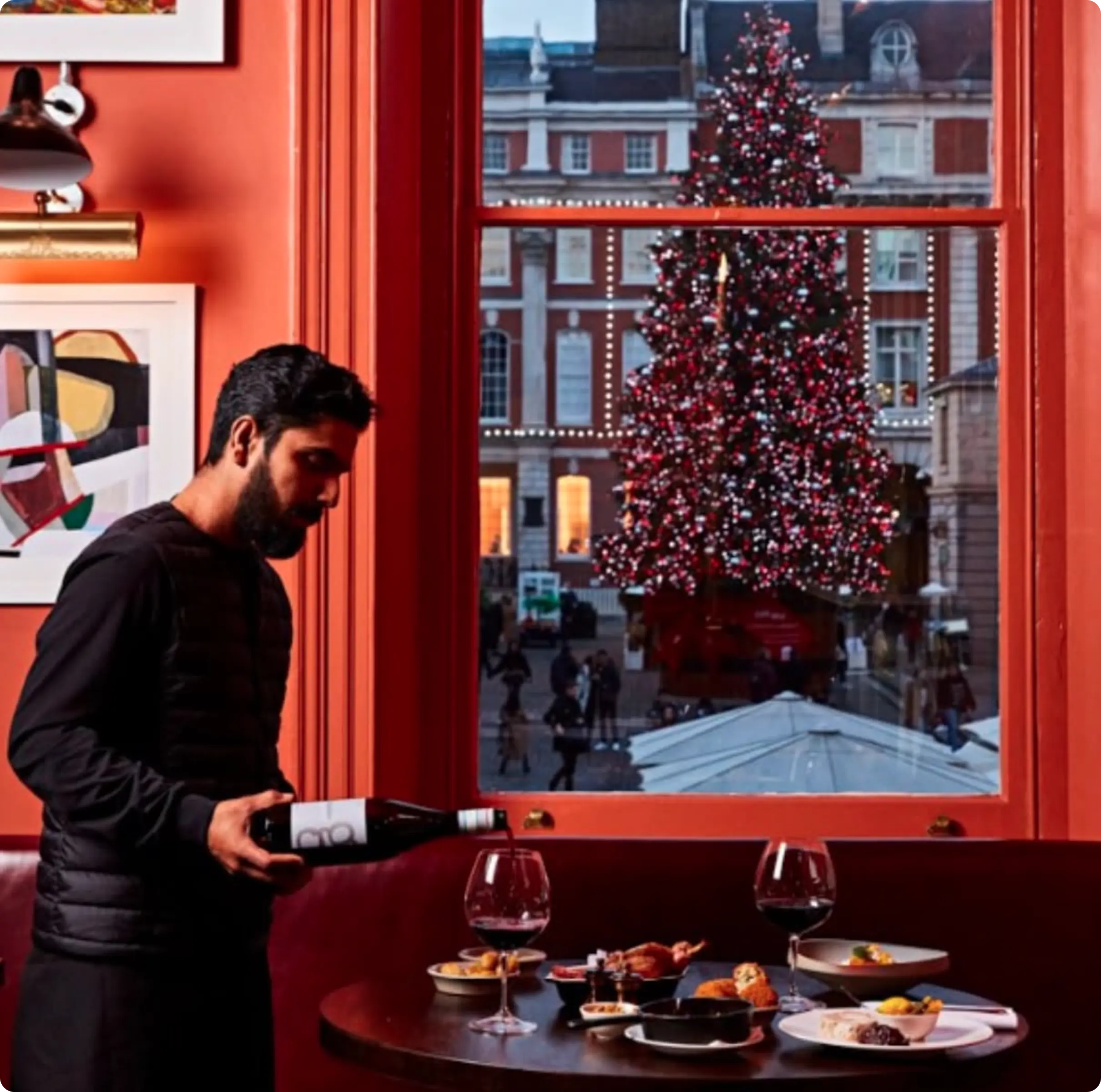 During the Christmas period at 3 Henrietta St